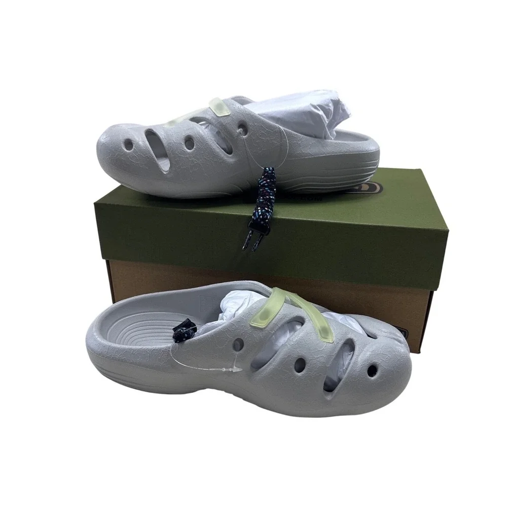KEEN Shanti Arts Clogs Vapor star white Birch Mens 6 Womens 8 Slip On‎ Shoes